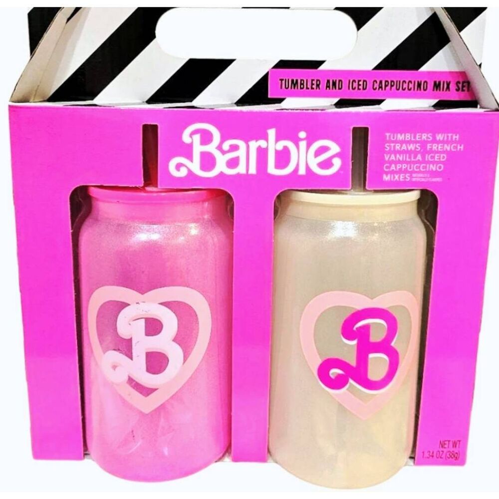 Dragonfly Drinkware x Barbie Tumbler & Iced Cappuccino Mix Boxed Set
